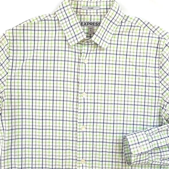 💪 EUC! Express fitted button up, sz Med. Great spring shirt! - Picture 5 of 6